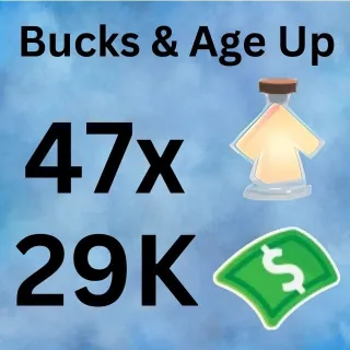 Age Up Potions And Bucks - Adopt Me