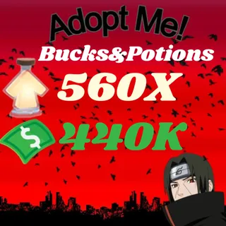 BUCKS AND AGE UP POTIONS  -ADOPT ME