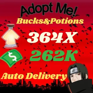 BUCKS AND AGE UP POTIONS  -ADOPT ME