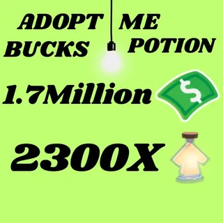 BUCKS AND AGE UP POTIONS  -ADOPT ME