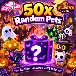halloween pets random 50x adopt me