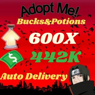 BUCKS AND AGE UP POTIONS  -ADOPT ME
