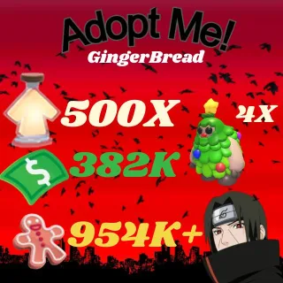 BUCKS AND AGE UP POTIONS GingerBread -ADOPT ME