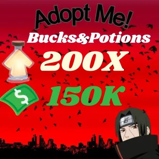 BUCKS AND AGE UP POTIONS  -ADOPT ME
