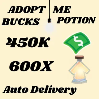 BUCKS AND AGE UP POTIONS  -ADOPT ME