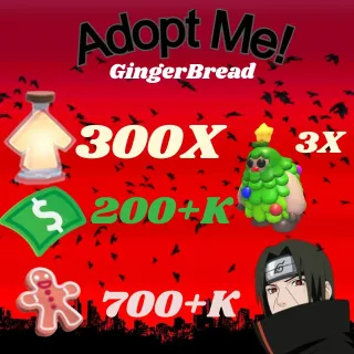 BUCKS AND AGE UP POTIONS GingerBread -ADOPT ME