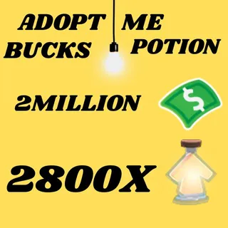 BUCKS AND AGE UP POTIONS  -ADOPT ME