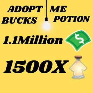 BUCKS AND AGE UP POTIONS  -ADOPT ME