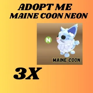 maine coon 3X NEON- Adopt Me