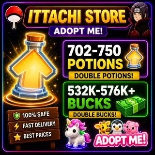 BUCKS AND AGE UP POTIONS-ADOPT ME