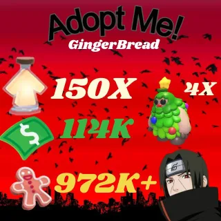 BUCKS AND AGE UP POTIONS GingerBread -ADOPT ME