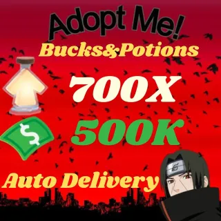 BUCKS AND AGE UP POTIONS  -ADOPT ME