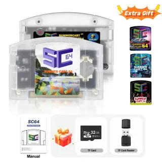 Summer cart 64 Open Source N64, 32GB SD, 5400 Games