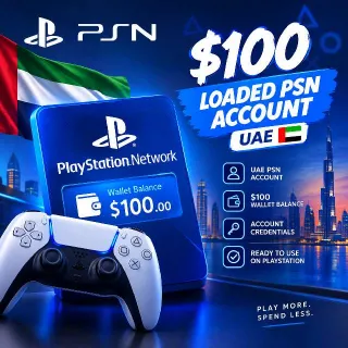 100$ Loaded PSN Account (UAE)