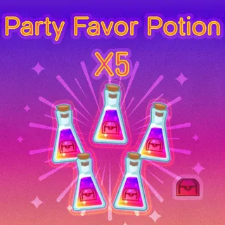 Animal Jam Play Wild - Party Favor Potion x5