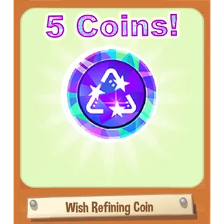 Animal Jam Play Wild - 5 Wish Refining Coins