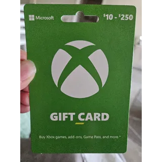 $250.00 USD Xbox Gift Card