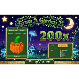 🌟 200 ATLANTIC GIANT PUMPKIN (VIA MAIL) ( FALL HARVEST ) | GAG 2 | SHOPVORTEX ONLY!! 🌟   