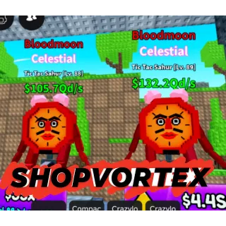 🌟 BLOODMOON TIC TAC SAHUR CELESTIAL ||  SURVIVE LAVA FOR BRAINROTS SLFB🌟