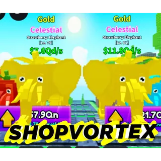 🌟 GOLD STRAWBERRY ELEPHANT CELESTIAL ||  SURVIVE LAVA FOR BRAINROTS SLFB🌟
