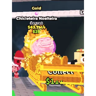Gold Chicleteira Noelteira 63.7m/s || BubbleGum Trait || STEAL A BRAINROT || SHOPVORTEX