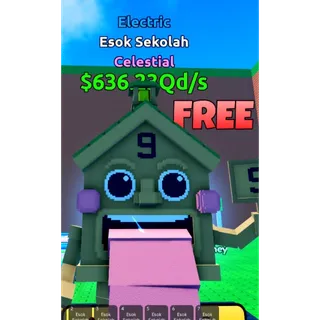 10x Esok Sekolah 636.23Qd/s | Escape Tsunami For Brainrots