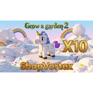 🌟 10X MYTHICAL UNICORN 0.71% RARITY | GAG 2 | SHOPVORTEX ONLY!! 