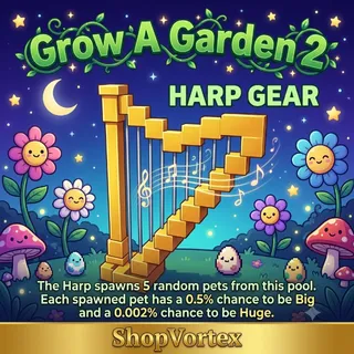 🌟 HARP GEAR ( FALL HARVEST )| GAG 2 | SHOPVORTEX ONLY!! 🌟  