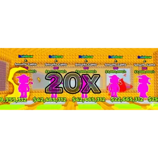 20x 🌈 Rainbow  Smurfo Gatto 🌈