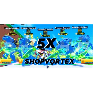 5x FREEZETI COBRETTI LVL 200