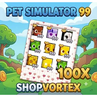 🌟100 PCS RANDOM HUGE PETS  | PET SIMULATOR 99 | SHOPVORTEX🌟