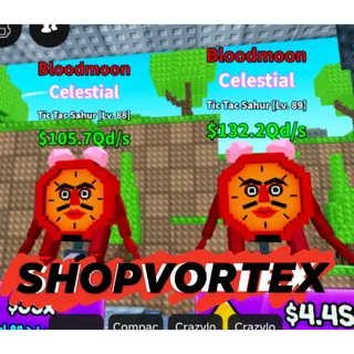 🌟 BLOODMOON TIC TAC SAHUR CELESTIAL ||  SURVIVE LAVA FOR BRAINROTS SLFB🌟