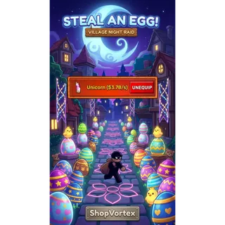 🌟 3.7 B/S GOLDEN UNICORN  | STEAL AN EGG | SHOPVORTEX ONLY!! 🌟   