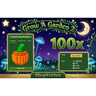 🌟 100 ATLANTIC GIANT PUMPKIN (VIA MAIL) ( FALL HARVEST ) | GAG 2 | SHOPVORTEX ONLY!! 🌟   