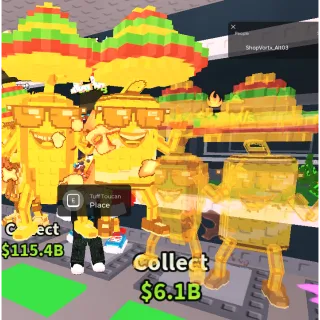 HIGH MS GOLDEN SWAGGY BROS 410M/S 2 TRAITS || STEAL A BRAINROT || SHOPVORTEX || SAB