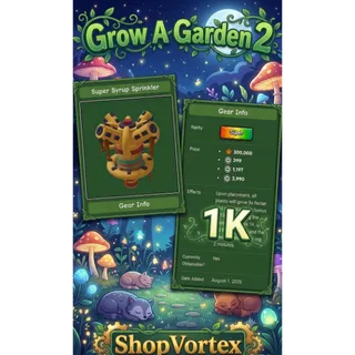 🌟1000 SUPER SYRUP WATERING CAN VIA MAIL ( FALL HARVEST ) | GAG 2 | SHOPVORTEX ONLY!! 🌟  