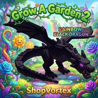 🌟 BLACK RAINBOW DRAGON | GAG 2 | SHOPVORTEX ONLY!! 🌟 