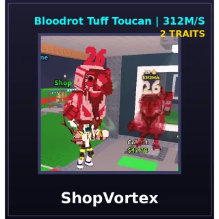 Bloodrot Toucan 312m/s 2 Traits || STEAL A BRAINROT || SHOPVORTEX