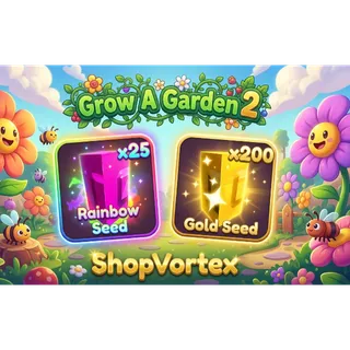 🌟 200X GOLD SEED && 25X RAINBOW SEED | GAG 2 | SHOPVORTEX ONLY!! 🌟 