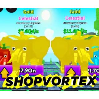 🌟 GOLD STRAWBERRY ELEPHANT CELESTIAL ||  SURVIVE LAVA FOR BRAINROTS SLFB🌟