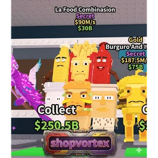 LA FOOD COMBINASION || STEAL A BRAINROT || SHOPVORTEX || SAB