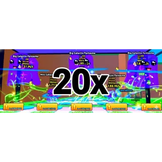 20x GALACTIO FANTASMA MONEY DIVINE LVL 200 MAXED