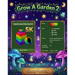 🌟5000 SUPER SYRUP WATERING CAN VIA MAIL ( FALL HARVEST ) | GAG 2 | SHOPVORTEX ONLY!! 🌟  
