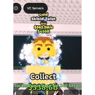 GOLD SKIBIDI TOILET  || SHOPVORTEX || CHEAPEST 