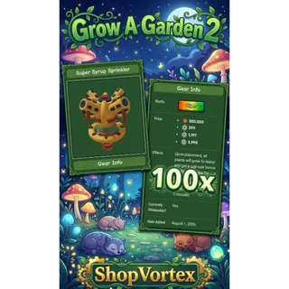 🌟100 SUPER SYRUP SPRINKLER CAN VIA MAIL ( FALL HARVEST ) | GAG 2 | SHOPVORTEX ONLY!! 🌟  