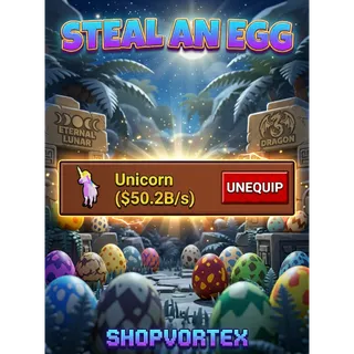 🌟 50B/S GOLDEN UNICORN | STEAL AN EGG | SHOPVORTEX ONLY!! 🌟   
