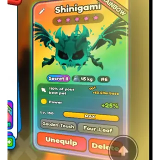 SHINIGAMI RAINBOW | TAP TAP SIMULATOR REBORN