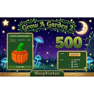 🌟 500 ATLANTIC GIANT PUMPKIN (VIA MAIL) ( FALL HARVEST ) | GAG 2 | SHOPVORTEX ONLY!! 🌟   