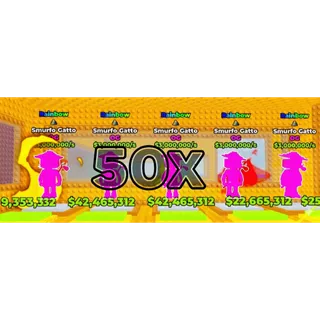 x50 Rainbow Smurfo Gatto -- BREAK A LUCKY BLOCK --