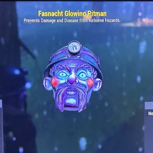 Glowing pitman mask